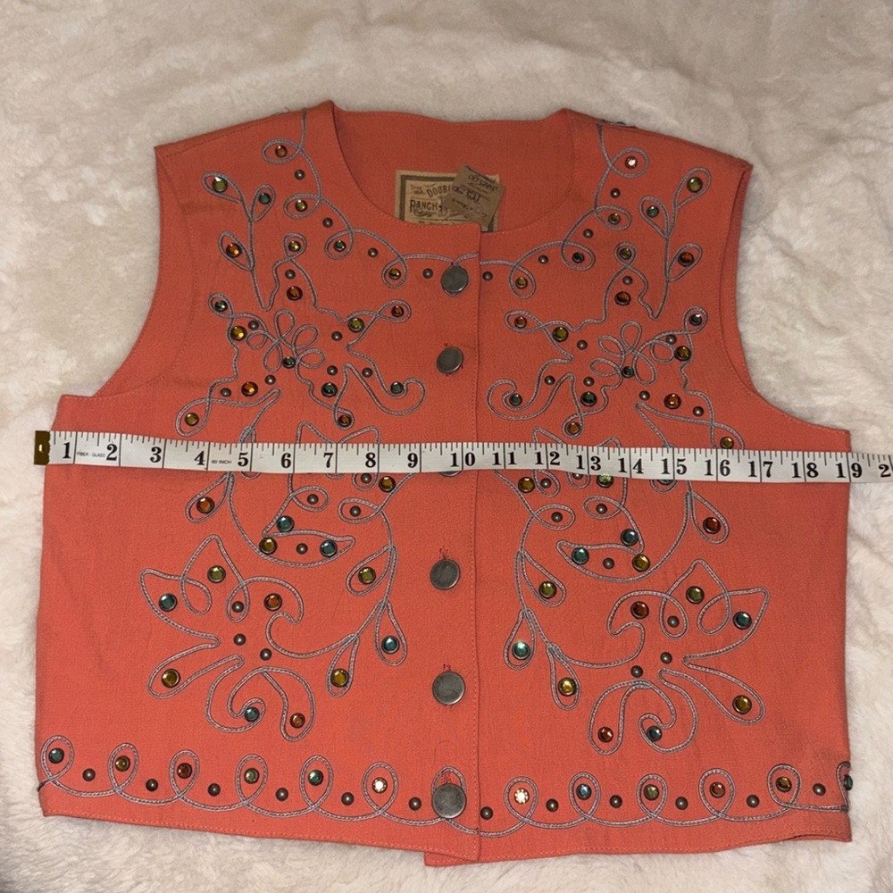 Double D Ranchwear Jewel Studded Vest Melon
Size: XS - Picture 9 of 11